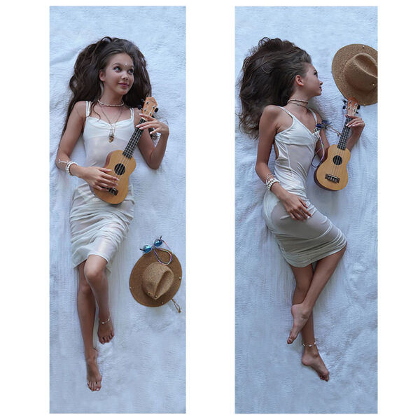 Pillowcases Dakimakura «Tina with ukulele» 50x150cm